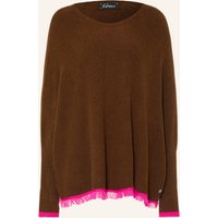 DUNKELBRAUN / NEONPINK