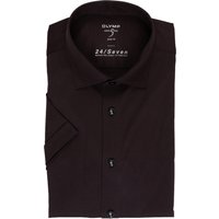 Olymp Kurzarm-Hemd Level Five 24/Seven Body Fit schwarz