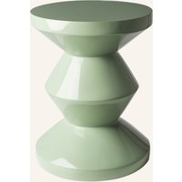 POLSPOTTEN Polspotten Hocker Zig Zag gruen