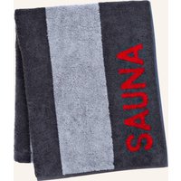 Cawö - Saunatuch 599 - 80x200 cm - Farbe: anthrazit/rot - 72