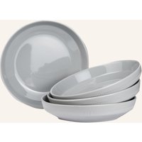 Marc O'Polo Marc O'polo 4er-Set Suppenteller Moments grau