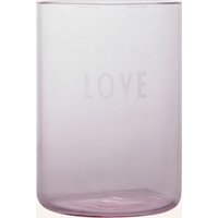 DESIGN LETTERS Design Letters Trinkglas Love rosa