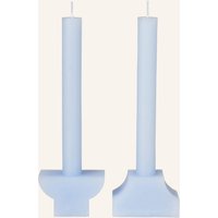 BROSTE COPENHAGEN Broste Copenhagen 2er-Set Kerzen Pilas blau