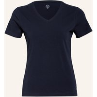 BOVIVA Boviva T-Shirt Mit Schmucksteinen blau
