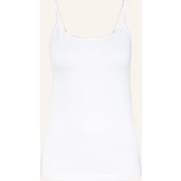 BOVIVA Boviva Top Mit Schmucksteinbesatz weiss