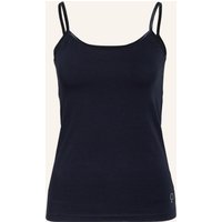 BOVIVA Boviva Top Mit Schmucksteinbesatz blau