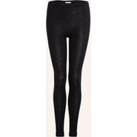 Hanro Lounge-Leggings Woolen Silk Aus Merinowolle Mit Seide schwarz