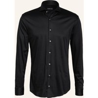 van Laack Van Laack Jerseyhemd Per Tailor Fit schwarz