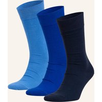 VON Jungfeld Von Jungfeld 3er-Pack Strümpfe blau