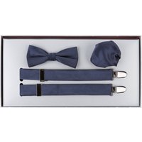 MONTI Monti Set: Hosenträger Und Fliege blau