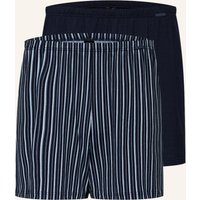 CALIDA 2er-Pack Boxershorts Prints Benefit blau