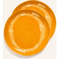 SERAX Serax 2er-Set Speiseteller Feast gelb