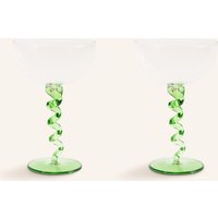 &k amsterdam &K Amsterdam 2er-Set Schalen Ice Spiral gruen