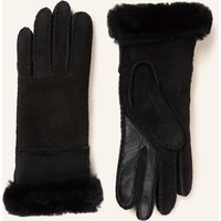 Ugg Lederhandschuhe schwarz