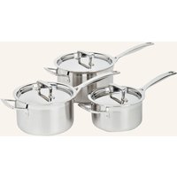 Le Creuset Le Creuset 3-Tlg.Topf-Set 3-Ply-Plus silber