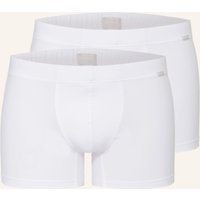 Hanro 2er-Pack Boxershorts Cotton Essentials weiss