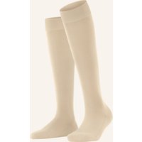 Falke Kniestrümpfe Climawool beige