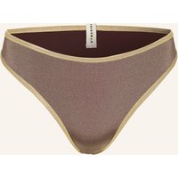 MYMARINI Mymarini Basic-Bikini-Hose Shine Zum Wenden Mit Uv-Schutz 50+ braun