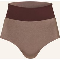 MYMARINI Mymarini High-Waist-Bikini-Hose Surf Shorts Shine Zum Wenden Mit Uv-Schutz 50+ braun