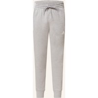 Adidas Sweatpants Essentials French Terry Tapered Cuff 3-Stripes grau