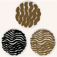 Marimekko Marimekko 3er-Set Dessertteller Oiva/Hyräily weiss