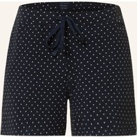 Schiesser Schlafshorts Mix+Relax blau