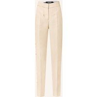 JACQUEMUS Hose Le Pantalon Tibau Brode Mit Leinen weiss