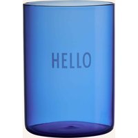 DESIGN LETTERS Design Letters Trinkglas Favourite blau