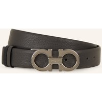 FERRAGAMO Ferragamo Ledergürtel Zum Wenden grau
