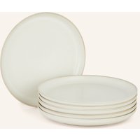 Ferm Living Ferm Living 6er-Set Speiseteller Sekki weiss