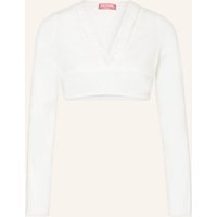 KRÜGER Krüger Dirndlbluse Wiebke Mit Spitze weiss