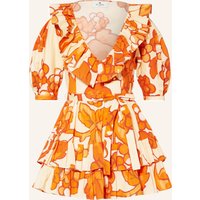 ETRO Strandkleid Mit Volants orange