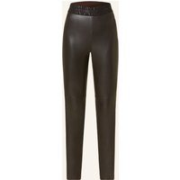 CAMBIO Leggings Randa In Lederoptik braun