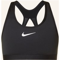 Nike Sport-Bh Swoosh Mit Mesh schwarz