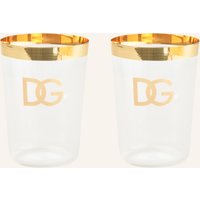 DOLCE & GABBANA CASA Dolce & Gabbana Casa 2er-Set Trinkgläser gold