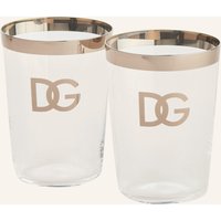 DOLCE & GABBANA CASA Dolce & Gabbana Casa 2er-Set Trinkgläser silber