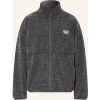 American vintage Teddyfell-Jacke Hoktown grau
