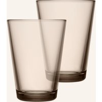 Iittala Iittala 2er-Set Trinkgläser Karito beige