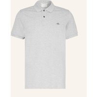 Gant Gant Piqué-Poloshirt Regular Fit grau