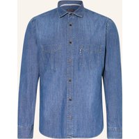 Olymp Olymp Jeanshemd Casual Fit blau