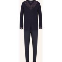 CALIDA Calida Schlafanzug Elegant Dreams blau
