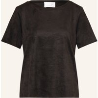Juvia Juvia T-Shirt Belinda In Lederoptik schwarz