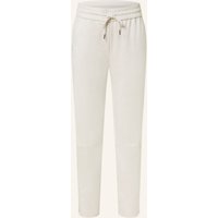 Juvia Juvia Hose Im Jogging-Stil In Lederoptik weiss