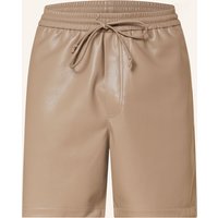 Nanushka Nanushka Shorts Doxxi In Lederoptik beige