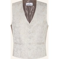WILVORST Wilvorst Anzugweste Extra Slim Fit beige