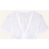WALDORFF Waldorff Dirndlbluse Aus Spitze weiss