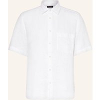Marc O'Polo Marc O'polo Kurzarm-Hemd Regular Fit Aus Leinen weiss