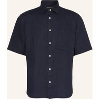 Marc O'Polo Marc O'polo Kurzarm-Hemd Regular Fit Aus Leinen blau