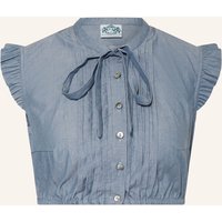 hammerschmid Hammerschmid Dirndlbluse Antonia blau