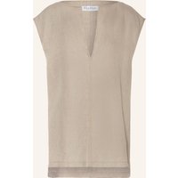 Max Mara Max Mara Blusentop Colimbo Aus Leinen beige